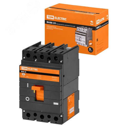 Изображение товара Выключатель автоматический ВА88-35 3Р 80А 35кА (шт)
