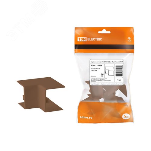 Изображение товара Внутренний угол КМВ 40х16 бук (4 шт./комп.) TDM (упак)