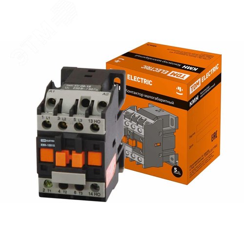 Изображение товара Контактор КМН-10910 9А 24В/АС3 1НО (шт)