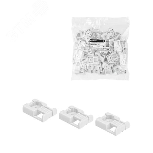 Изображение товара Площадка под хомуты для прямого монтажа упак/100шт. белая TDM (упак)