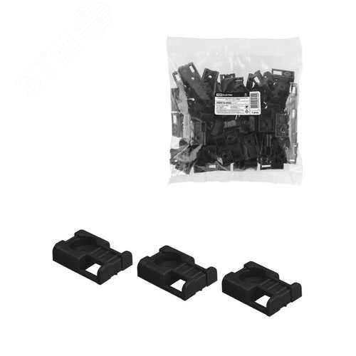 Изображение товара Площадка под хомуты для прямого монтажа упак/100шт. черная TDM (упак)