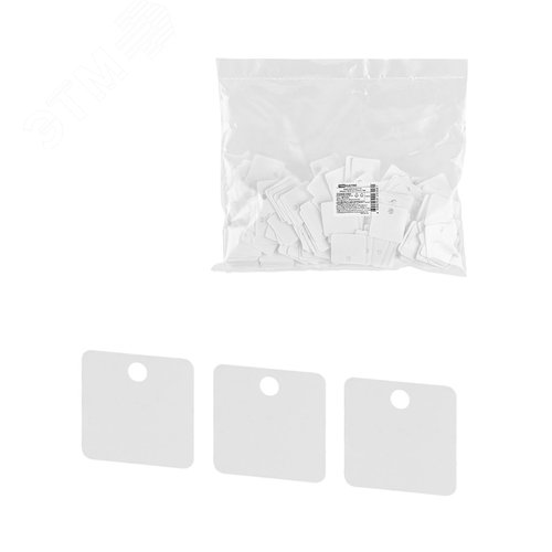 Изображение товара Бирка кабельная У-153 (квадрат 28х28 мм) (250 шт) (упак)