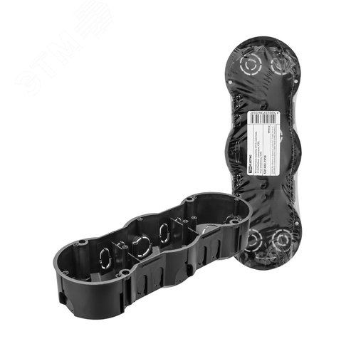 Изображение товара Установочная коробка СП 3-х местная, 212х70х45мм, саморезы, IP20, инд. штрихкод, (шт)