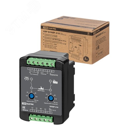 Изображение товара Блок управления АВР БУАВР-310/2Л-1Н 3Ф+N TDM (шт)