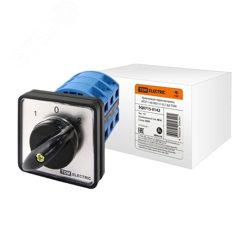 Изображение товара Кулачковый переключатель КПУ11-40/3031 (1-0-2 3р) (шт)