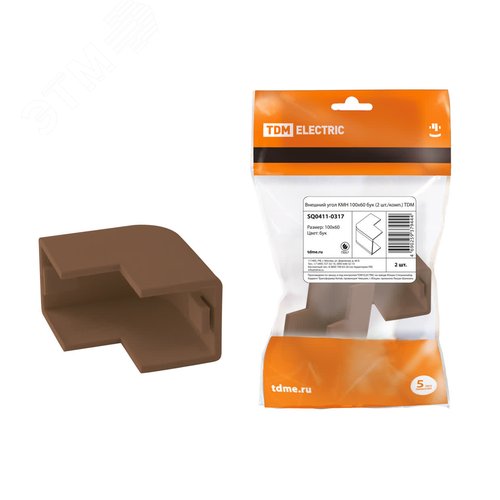 Изображение товара Внешний угол КМН 100х60 бук (2 шт./комп.) TDM (упак)