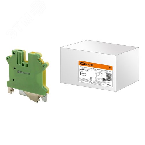 Изображение товара Зажим наборный ЗНН-2.5мм2 PEN (Ph-C USLKG-2.5) TDM (шт)