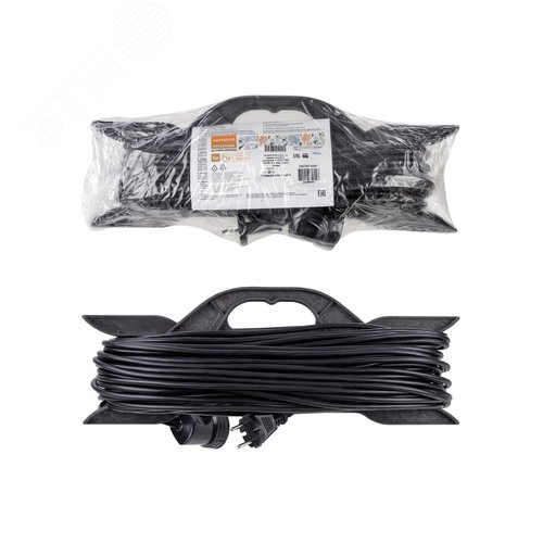 Изображение товара Удлинитель-шнур на рамке силовой народный ПВС 2200 Вт б/з 20м штепс. гнездо (шт)