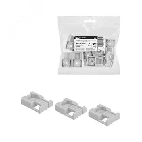 Изображение товара Площадка под хомуты для прямого монтажа упак/10шт.серая TDM (упак)