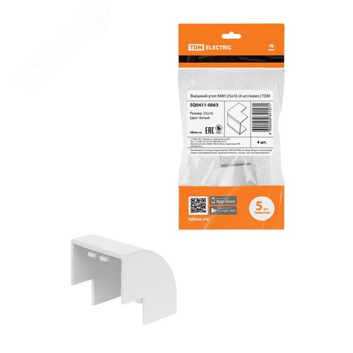 Изображение товара Внешний угол КМН 25х16 (4 шт./комп.) TDM (упак)