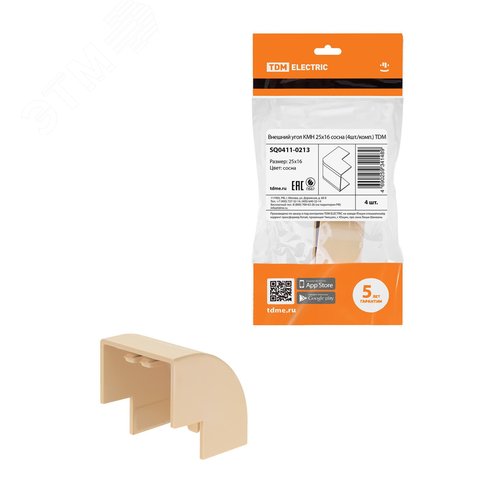 Изображение товара Внешний угол КМН 25х16 сосна (4 шт./комп.) TDM (упак)