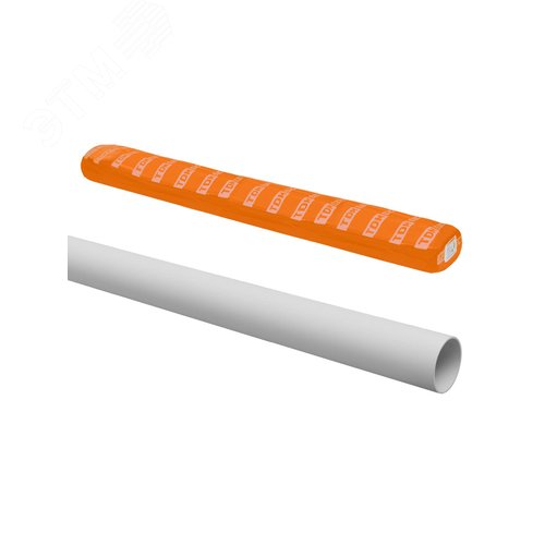 Изображение товара Труба гладкая жесткая ПВХ d 16 (156 м) длина 3 м. серая TDM (м)