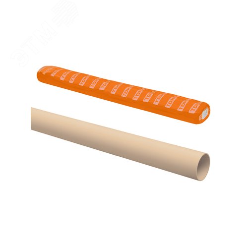 Изображение товара Труба гладкая жесткая ПВХ d 20 104 м длина 2 м индивид штрихкод ЭКО сосна TDM (м)