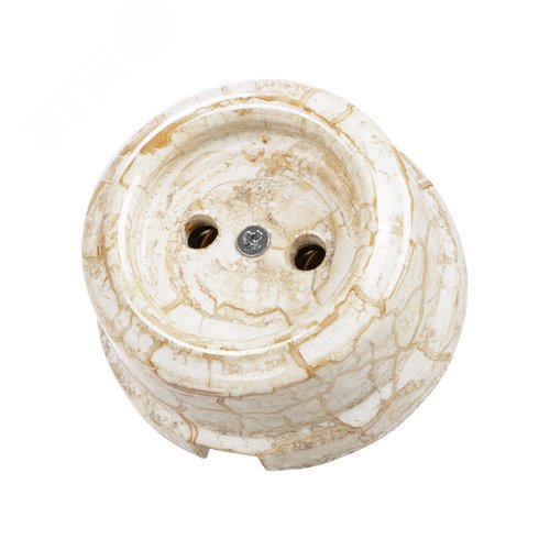 Изображение товара Розетка фарфоровая 2П 10А 250В мраморная «Болонь» TDM (шт)