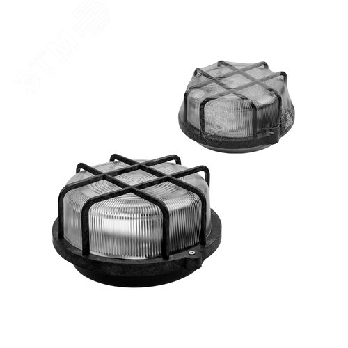 Изображение товара Светильник НПП 03-100-005.04 У3 корпус и защитная сетка черный (шт)