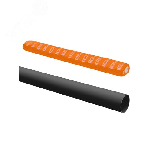 Изображение товара Труба гладкая жесткая ПВХ d 25 2 м индивид штрихкод чёрный TDM (упак)