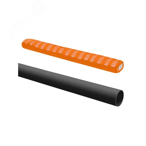 Изображение товара Труба гладкая жесткая ПВХ d 20 3 м индивид штрихкод чёрный TDM (упак)