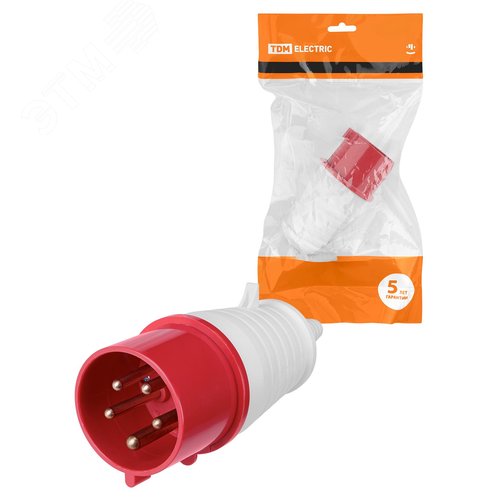 Изображение товара Вилка 025 3Р+РЕ+N 32А 380В IP44 (шт)