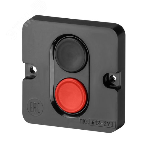 Изображение товара Пост кнопочный ПКЕ612У2.краснаяичернаякнопки.IP40TDM (шт)
