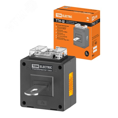 Изображение товара Трансформатор тока измерительный ТТН-Ш 400/5- 5VA/0,5-Р TDM (шт)