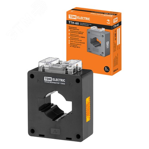 Изображение товара Трансформатор тока измерительный ТТН 60/ 800/5-10VA/0,5-Р TDM (шт)