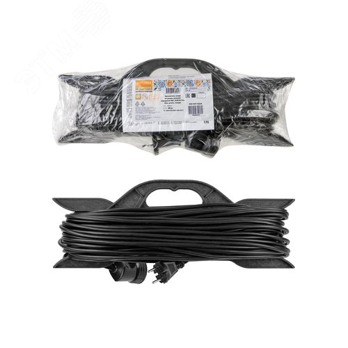 Изображение товара Удлинитель-шнур на рамке силовой народный ПВС 3500 Вт б/з 40м штепс. гнездо (шт)