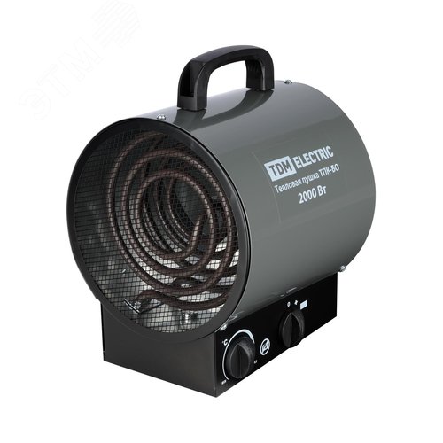 Изображение товара Тепловая пушка ТПК-БО, 2 кВт, круглый корпус, терморегулятор (шт)