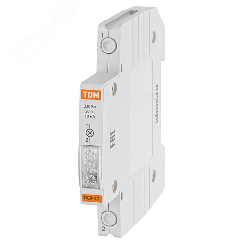 Изображение товара Лампа сигнальная компактная ЛСК-47 желтая (LED) AC/DC TDM (шт)