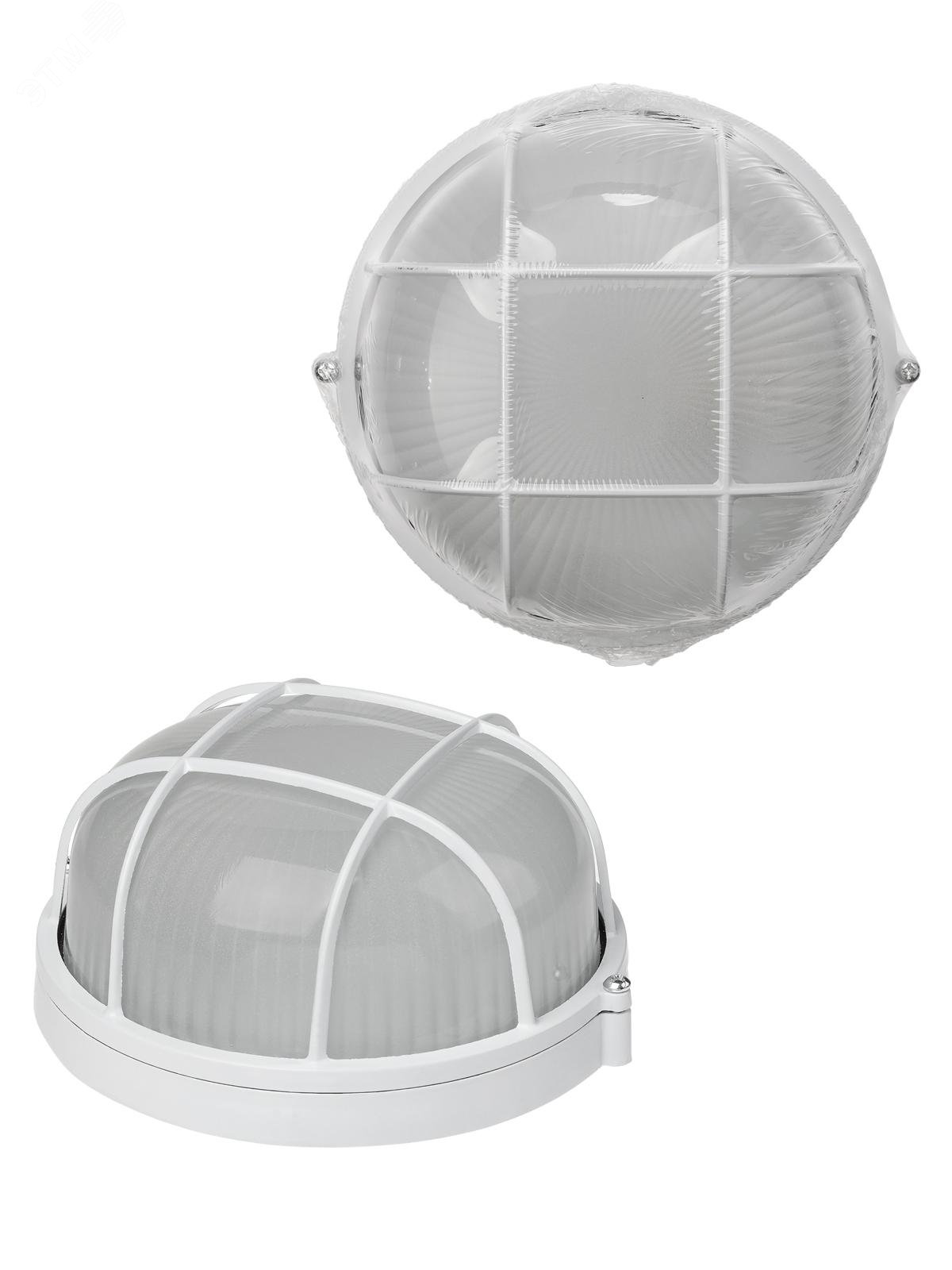 Изображение товара Светильник НПБ1302 белый круг с решеткой 60Вт IP54 TDM ELECTRIC