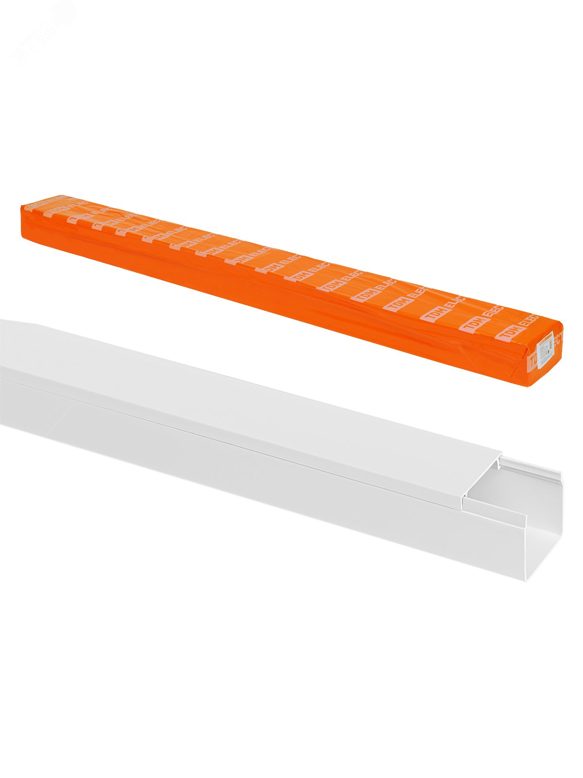 Изображение товара Кабель-канал 25х25 2 м белый TDM для прокладки кабелей и проводов