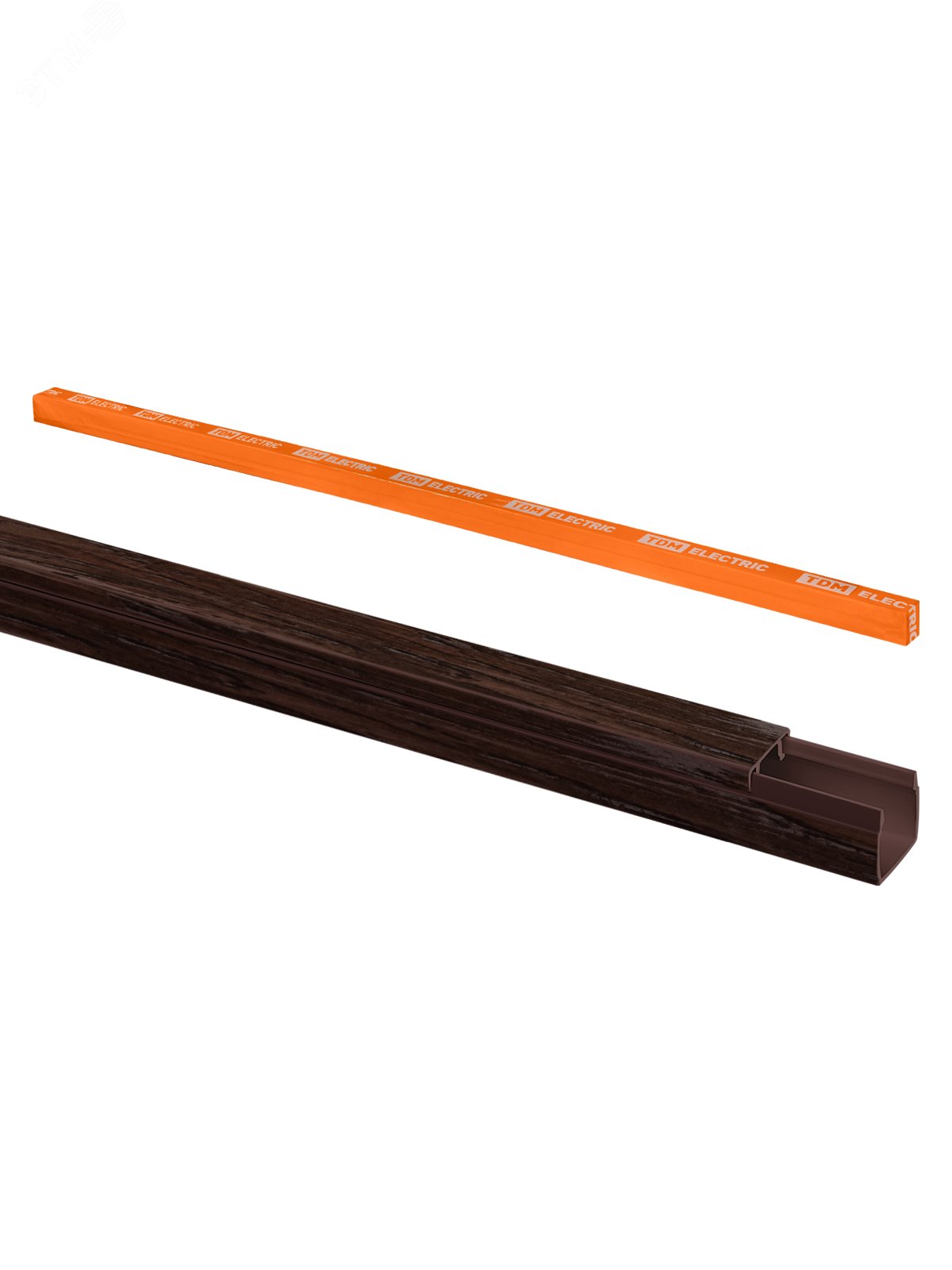 Изображение товара Кабель-канал 12х12 венге 12 шт по 2 м с двойным замком TDM