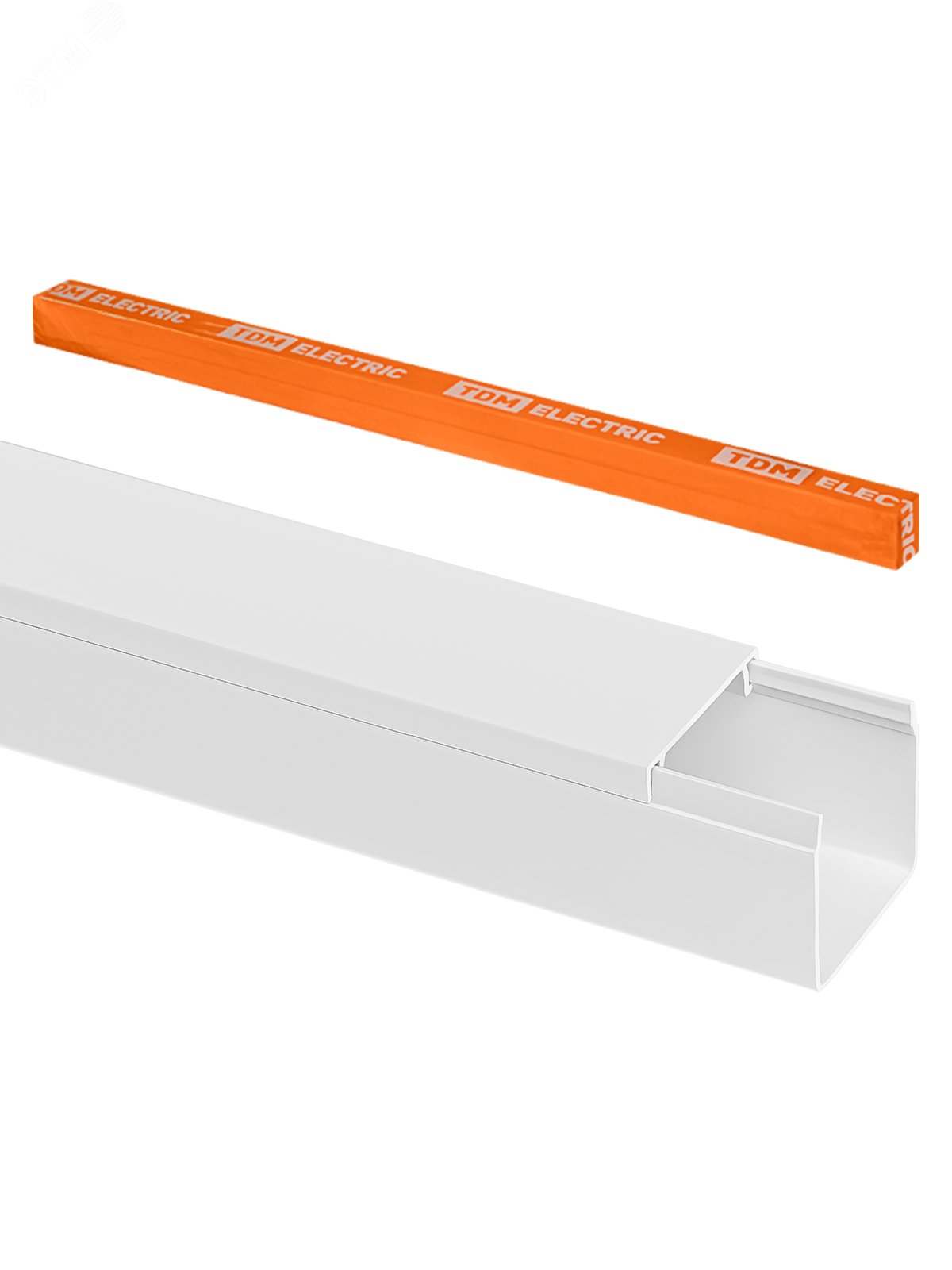 Изображение товара Кабель-канал 25х25 белый для электропроводки 2м упаковка 4 шт TDM