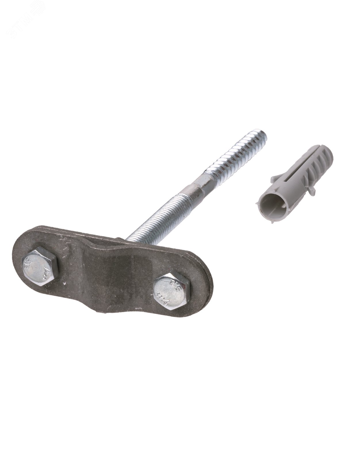 Изображение товара Держатель фасадный для прута 6-10 мм длина 200 м , дюбель, стальной зажим, термодиффузия (шт)