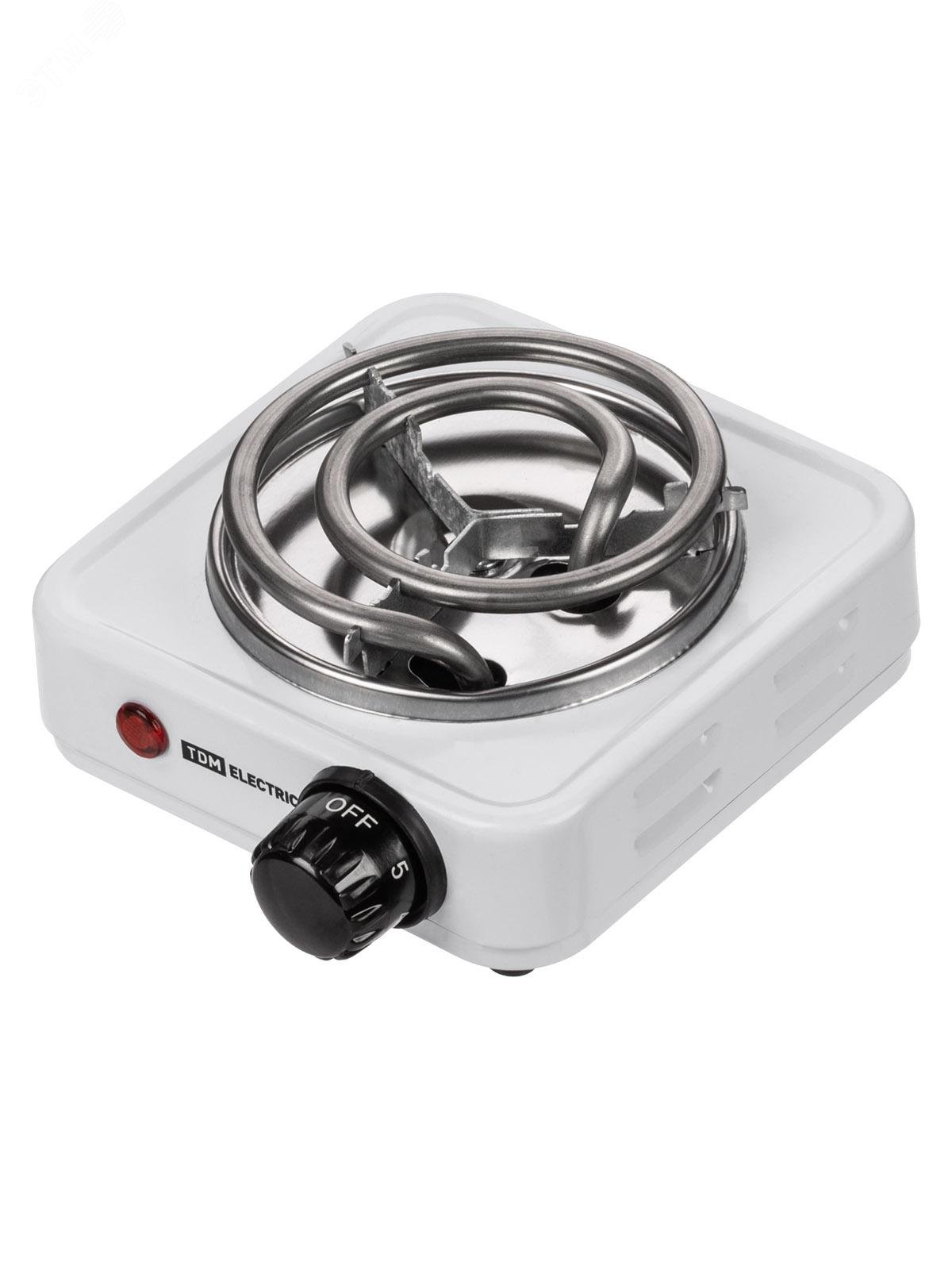 Изображение товара Электроплитка одноконф. ЭПС1 МИНИ, 230 В, 0,5 кВт, спираль, белая (шт)