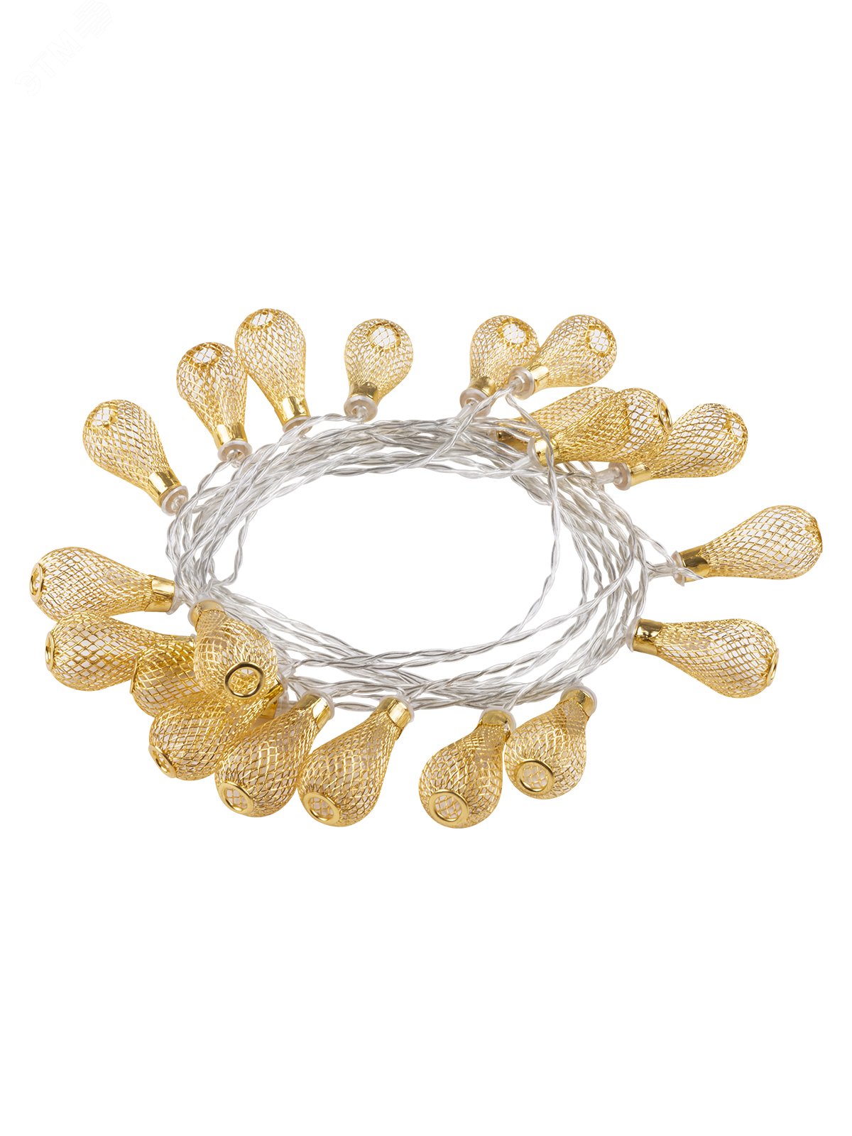 Изображение товара Гирлянда на солнечной батарее Бусины, 4 м, 20 LED, желтый, IP54 (шт)