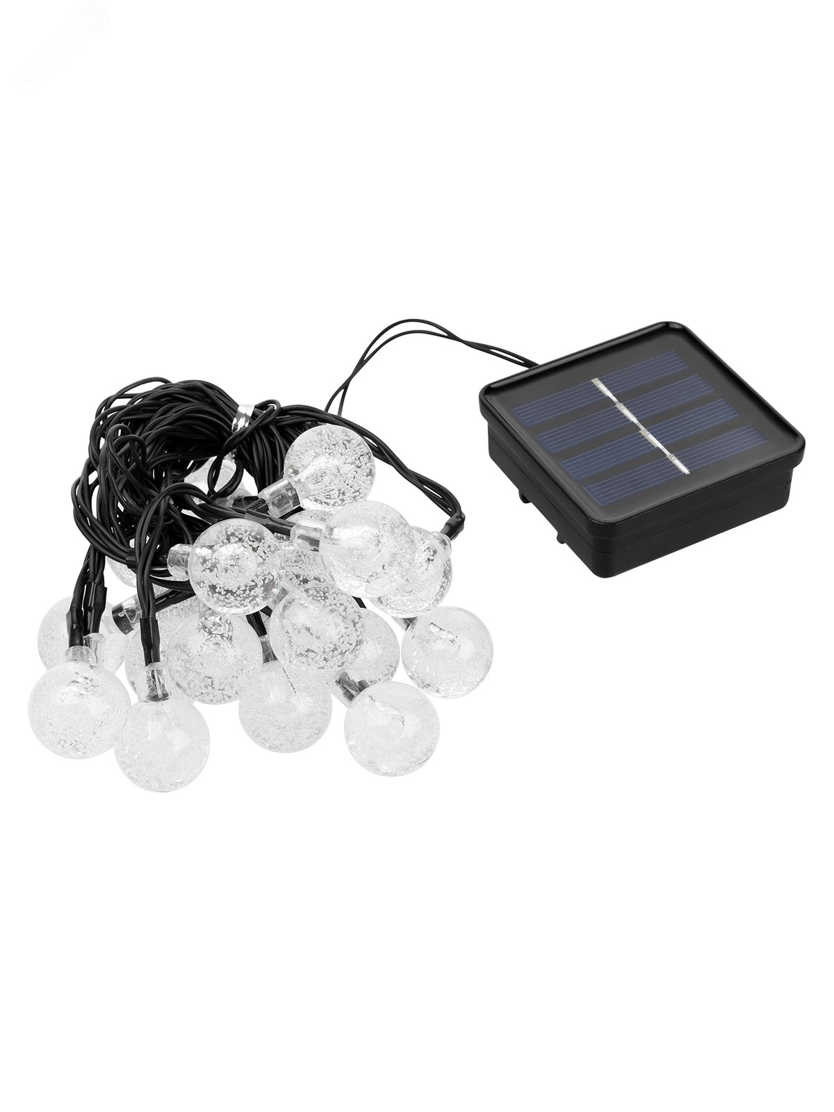 Изображение товара Гирлянда на солнечной батарее Шарики, 2,7 м, 20 LED, многоцветный, IP54 (шт)