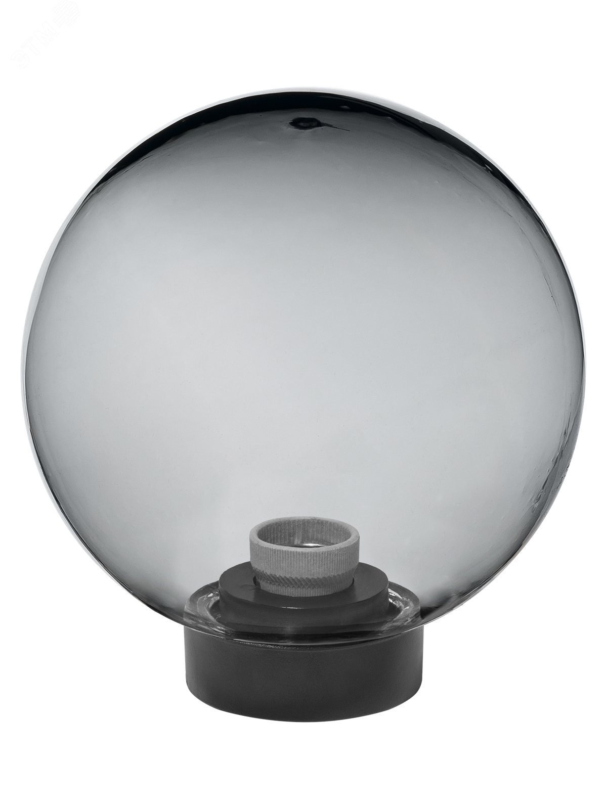 Изображение товара Светильник НТУ 03- 60-202 шар d=200 мм IP54 (дымчатый ПММА, основание плоское ПК, Е27) (шт)