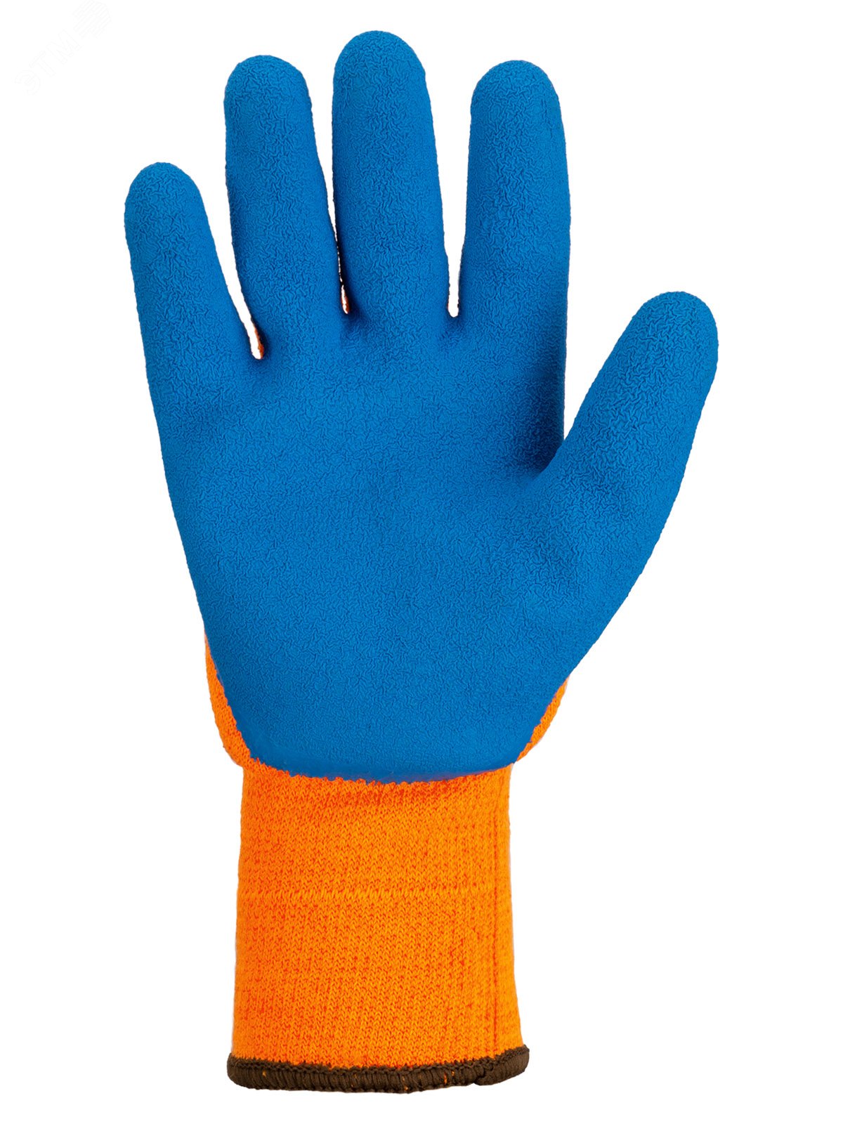 Изображение товара "Перчатки плотной вязки акрил с латексным покрытием, ""Рельеф"", оранж., 9, 10 кл., 116 г, 1 пара" (пар)