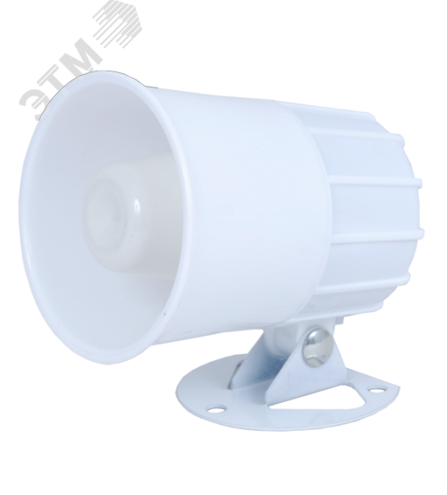 Изображение товара Звуковой оповещатель, 105 дБ, 15 Вт, 600 мА, DC 6-14В, одно-тональный, d101x106x101 мм, IP 45 (шт)