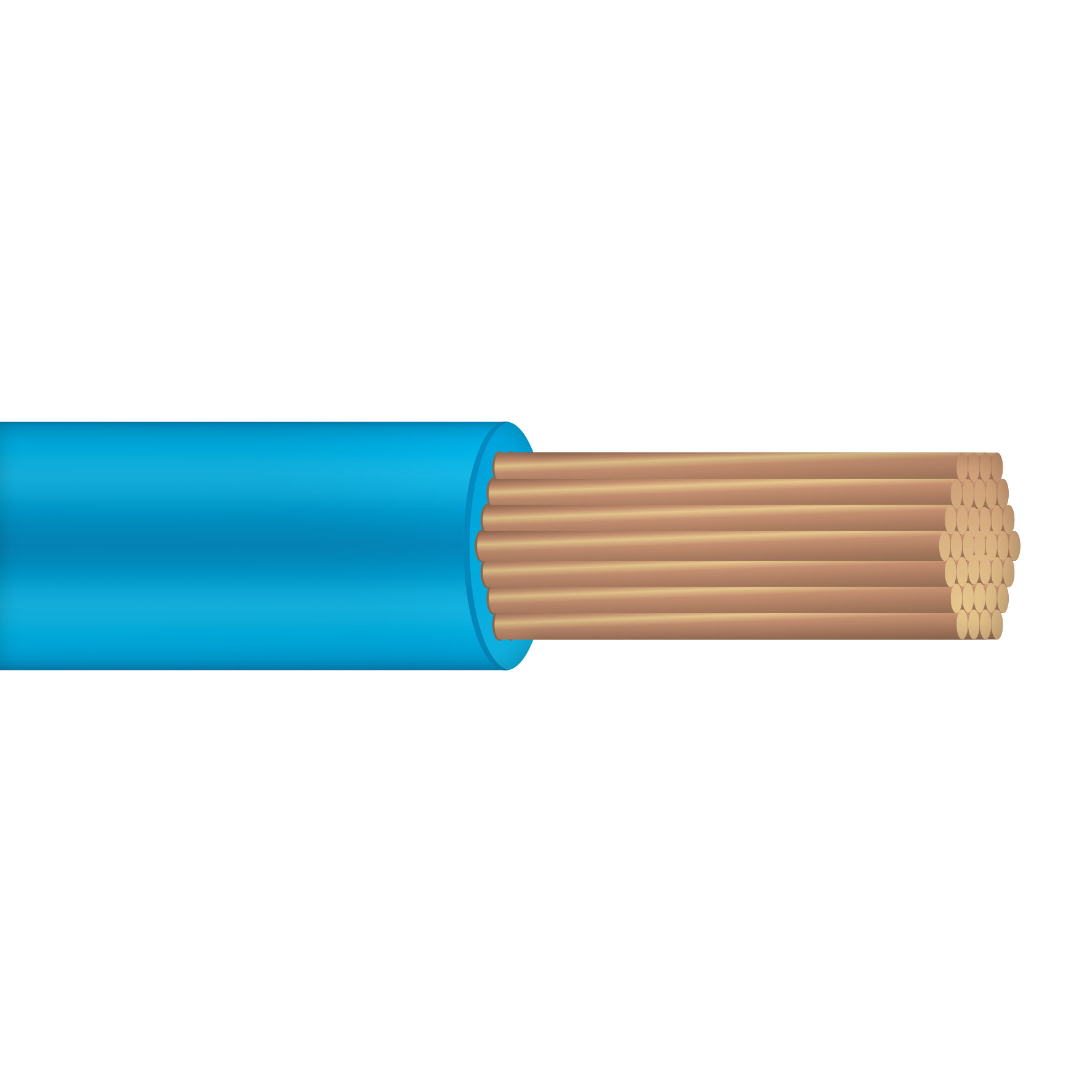 Провод ПВАМ-1,0 голубой ТРТС