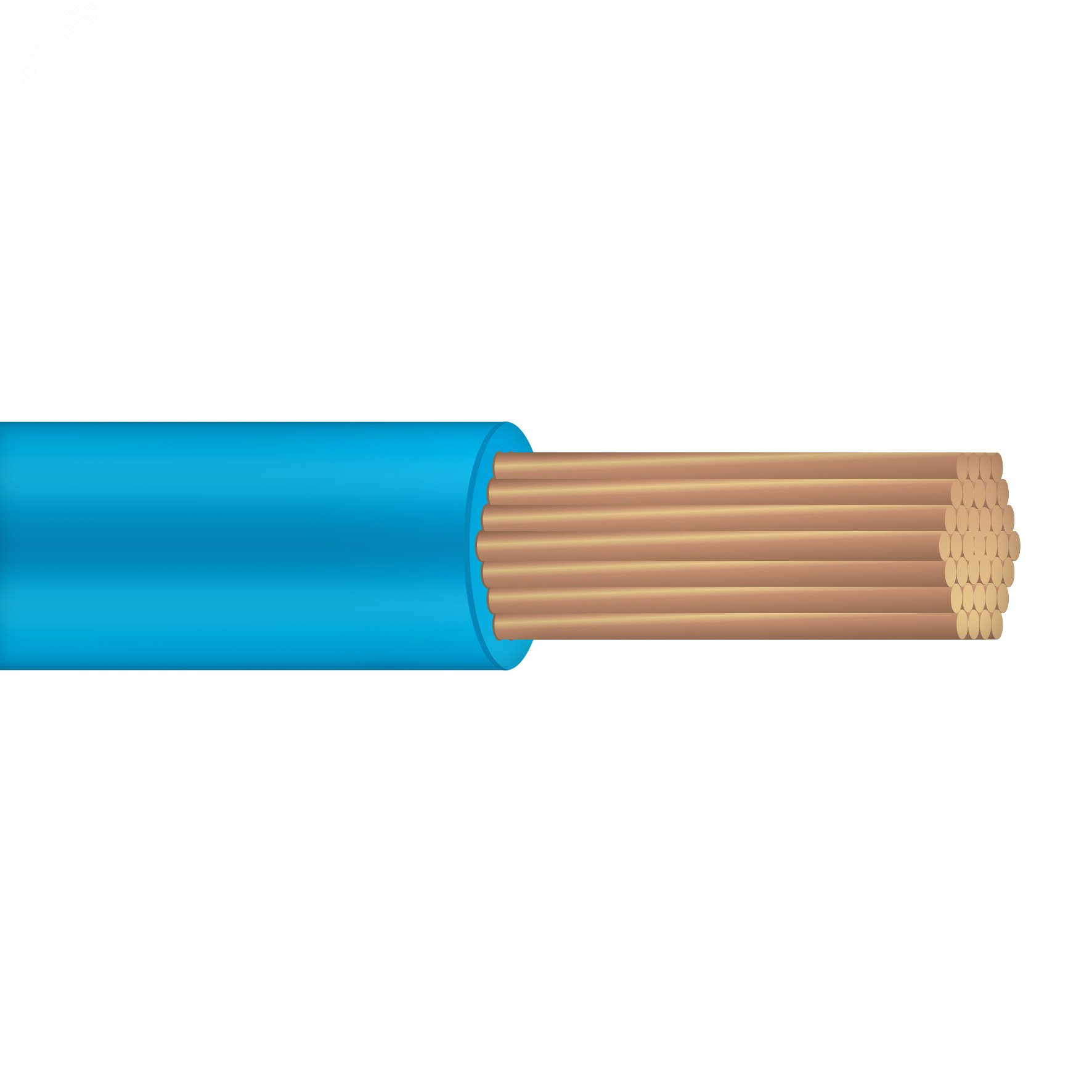 Изображение товара Провод ПВАМ-1,0 голубой ТРТС (м)