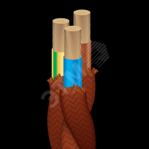 Ретро-провод ПуГВо 3х2.5 ТРТС коричневый