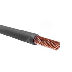 Провод установочный ПуГВ 1х6 ТРТС серый много     проволочный 100м - фото 1