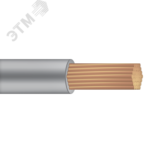 Провод установочный ПуГВнг(А)-LS-ХЛ 1х185 серый  ТРТС(А) барабан - фото 1