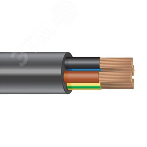 Изображение товара Провод ПВСнг(А)-LS 4х0,75 черный ТРТС (м)