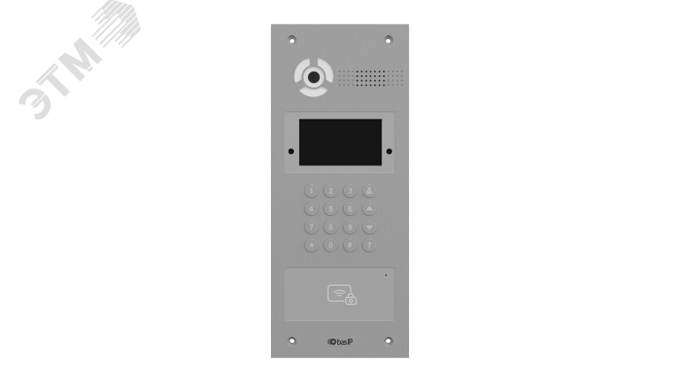 Панель вызывная IP видеодомофона многоабонентская AA-07BD SILVER BAS-IP