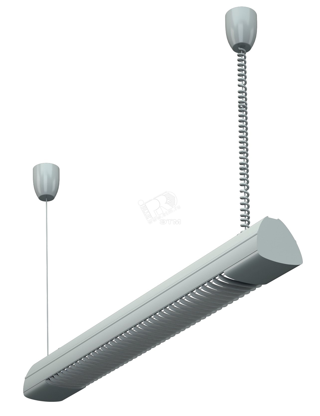 Светильник REGO 2x36 HF подвесной трапециевидный профиль ЭПРА металлик 1301000490 Световые Технологии