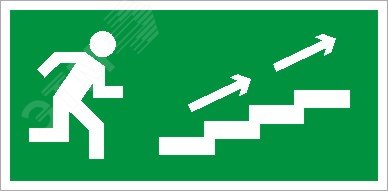 Изображение товара Пиктограмма ПЭУ 006 По лестнице вверх направо 240х125 PC-M (шт)