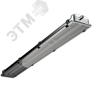 Светильник люминесцентный INOX 2x36 HF накладной IP65 ЭПРА нержавеющая сталь 0.8 мм 1077000090 Световые Технологии - 2