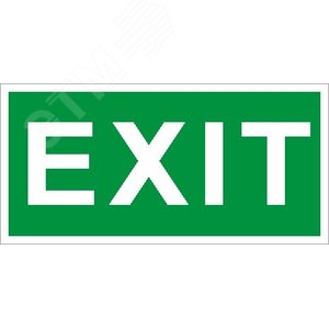 Изображение товара Пиктограмма ПЭУ 012 ''Exit'' 130х260 (шт)